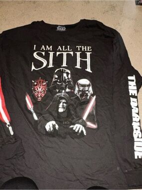 MAD Engine Star Wars Logo Black Tee - White Print